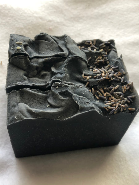Lavender Shea Butter Charcoal Soap - thesoapybar
